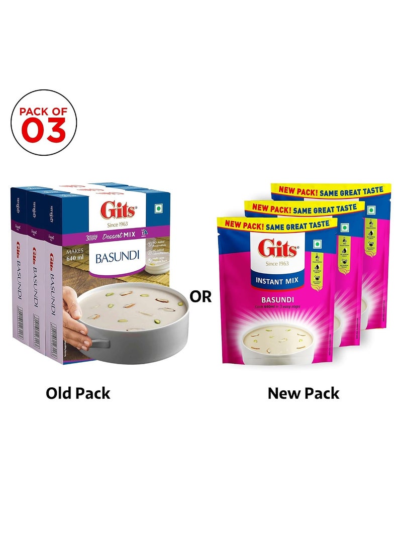 Gits Instant Basundi Dessert Mix, Pure Veg, Indian Sweet and Dessert Ready Mix, 375 g (Pack of 6, 125g Each) - Image 3