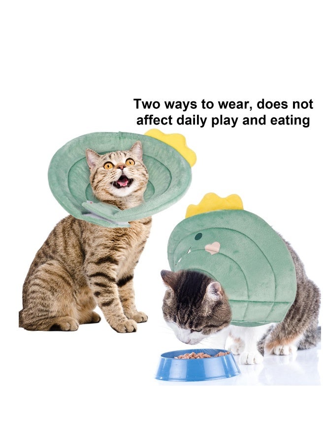 طوق قطة ناعم قابل للتعديل، طوق استعادة للقطط، أكواز للقطط بعد الجراحة للجروات، طوق إليزابيثي واقي للحيوانات الأليفة بعد الجراحة للجروات والكلاب الصغيرة - Image 2