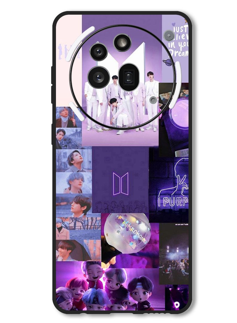 Theodor Case Compatible with Nothing Phone 3a Pro Protection Shockproof Bumper Cover BTS collage - Image 1