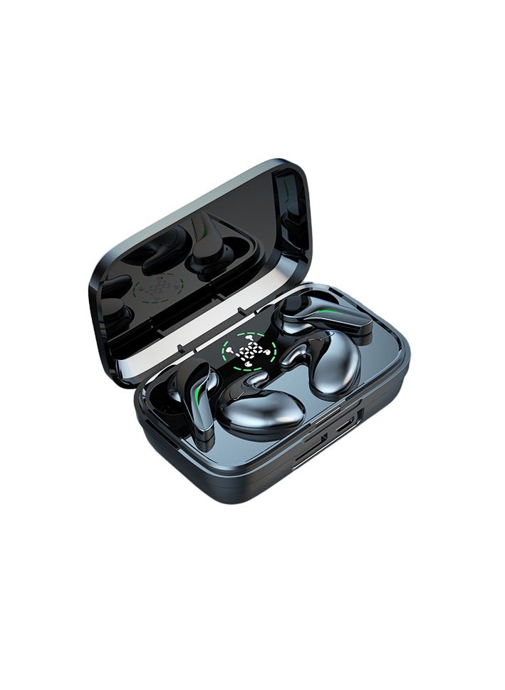 AROAQ TWS Wireless Headphones, Noise Canceling Bluetooth Earbuds, Durable HD Stereo Sports Waterproof Headsets, Compact And Comfortable Earphones With Built In Microphone, (Black) - Image 1