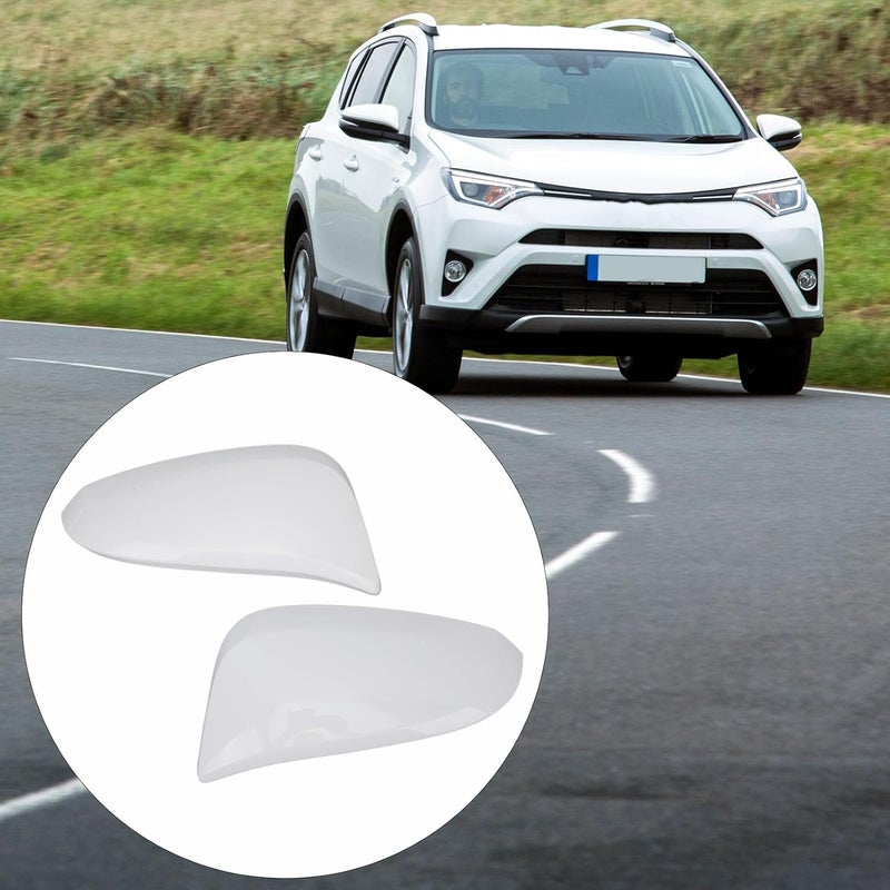 Rearview Mirror Cover Cap Pair, ABS Plastic, White for N280 2013-2023, 2013-2019 - Durable Weather - Protection, Easy Installation - Image 4