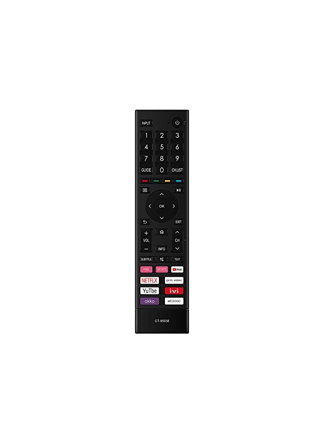 The Bros CT-95038 Replaced Remote Control Compatible with Toshiba and Hisense Smart 4K LED LCD TV With APP:FREE SPORTS MUSIC NETFLIX PRIME-VIDEO YOUTUBE IVI OKKO MEGOGO - Image 2