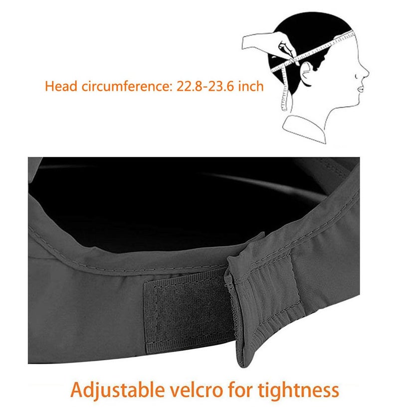 HINDAWI Sun Hats for Women Wide Brim UV Protection Sun Hat Visor Floppy Packable Adjustable Cap Purple - Image 5
