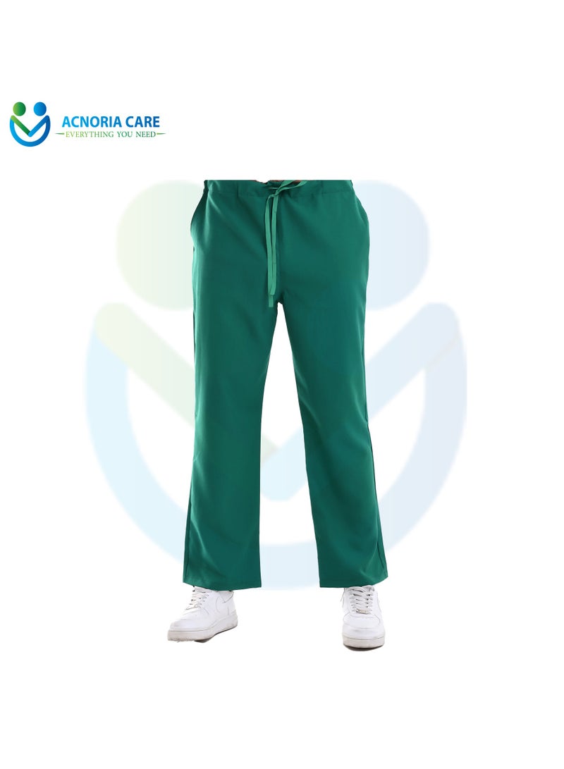ACNORIA CARE Men's Medical Scrubs Consisting Of Two Pieces Top And Pants 25% Viscose 75% Polyester Green Color - Size XXL - From Acnoria Care - Image 3
