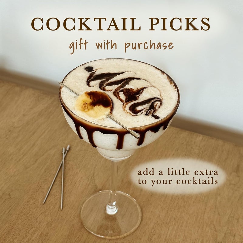 Mora PURE Margarita Glasses Set of 4, 12 oz Modern Bar Glass for Martini, Frozen Daiquiri, Tropical Summer Parties - Classic Coupe Cocktail Drinkware, Great Gift for Mixologists, Hand Blown Crystal - Image 3