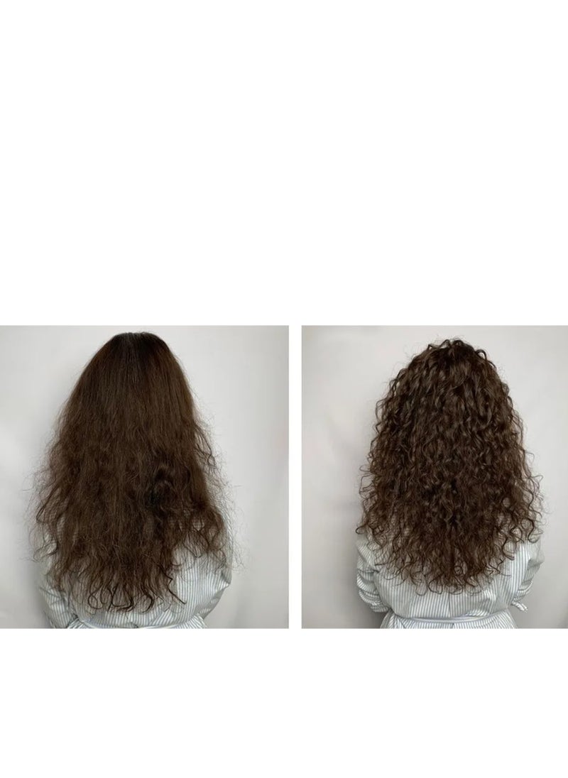 Numero Hair Professional NUMERO Elasticizing & Frizz-Free Mask With Olive Oil For Curly & Wavy Hair 300 ml - Made in Italy  - Image 4