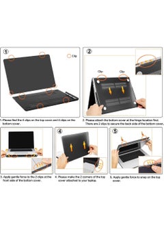 Rock Pow Compatible with MacBook Pro 16 inch Case 2023 2022 2021 Release M3 A2991 M2 A2780 M1 A2485 Pro Max Chip Touch ID Protective Plastic Hard Shell Case  - Image 3