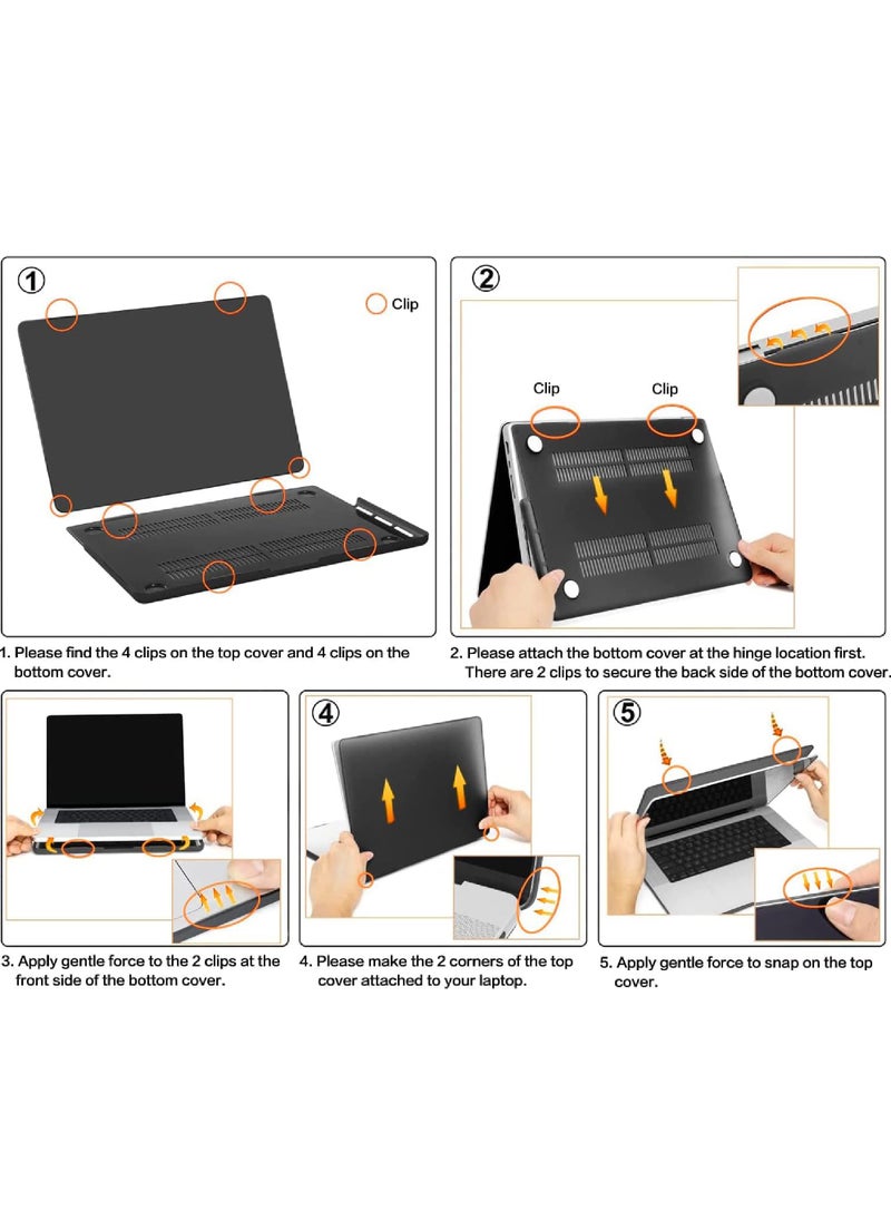 Rock Pow - Compatible with MacBook Pro 16 inch Case 2023 2022 2021 Release M3 A2991 M2 A2780 M1 A2485 Pro Max Chip Touch ID Protective Plastic Hard Shell Case - Image 1