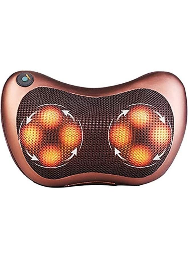 Generic Neck Massage Pillow And Shoulders Abdomen Legs Back Massager Relaxation Head With Magnet Vibrator Electric Heating Kneading Therapy  - Image 1