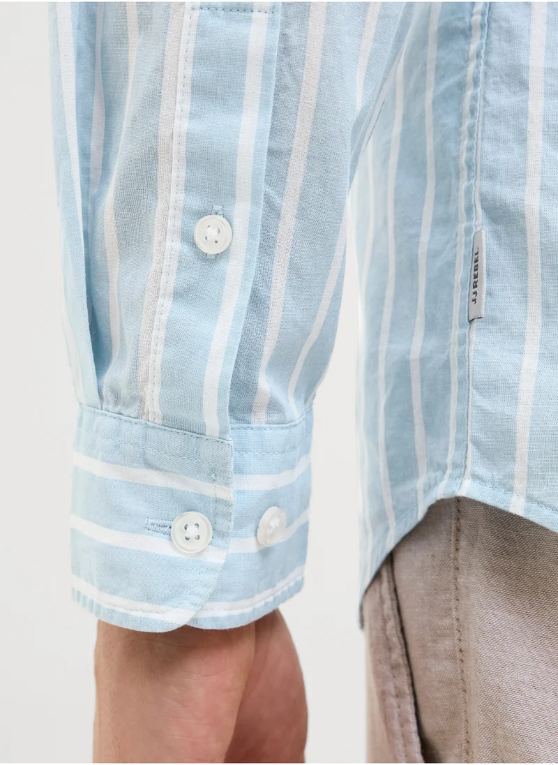 JJ Rebel Jrebrow Stripe Regular Fit Shirt