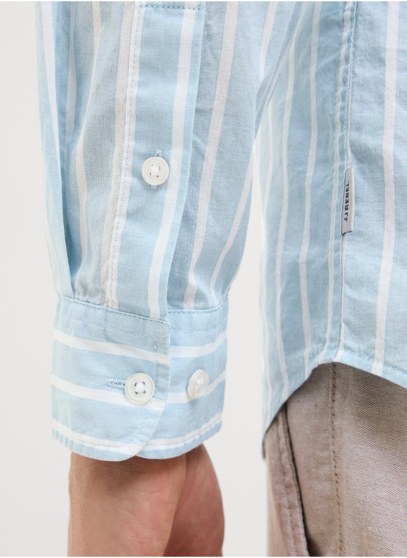 JJ Rebel Jrebrow Stripe Regular Fit Shirt  - Image 5