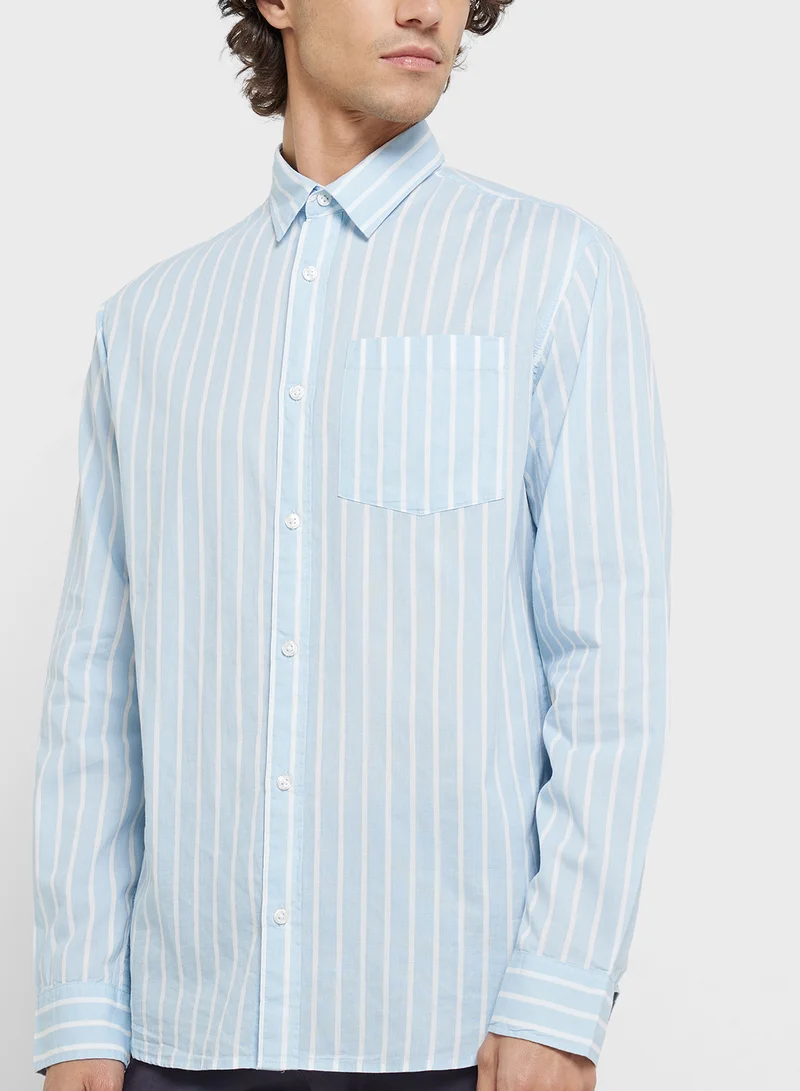 JJ Rebel Jrebrow Stripe Regular Fit Shirt