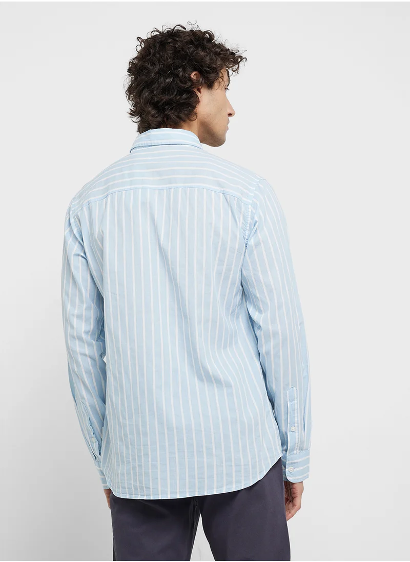 ج ج ريبل Jrebrow Stripe Regular Fit Shirt