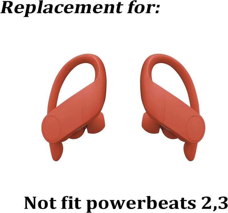 luakesa Replacement Eartips Silicone Earbuds Buds Set for Powerbeats Pro Beats Wireless Earphone Headphones,4 Pair (Red) - Image 3