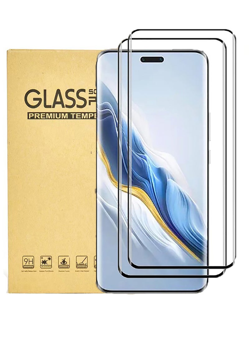Generic - 2 Pack for Honor Magic 6 Pro Screen Protector [Support Fingerprint Unlock], High definition transparent anti-scratch, no bubbles, easy to install - Image 1
