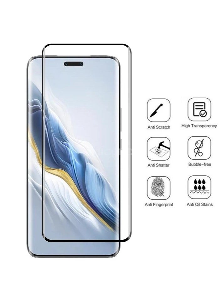 Generic - 2 Pack for Honor Magic 6 Pro Screen Protector [Support Fingerprint Unlock], High definition transparent anti-scratch, no bubbles, easy to install - Image 1