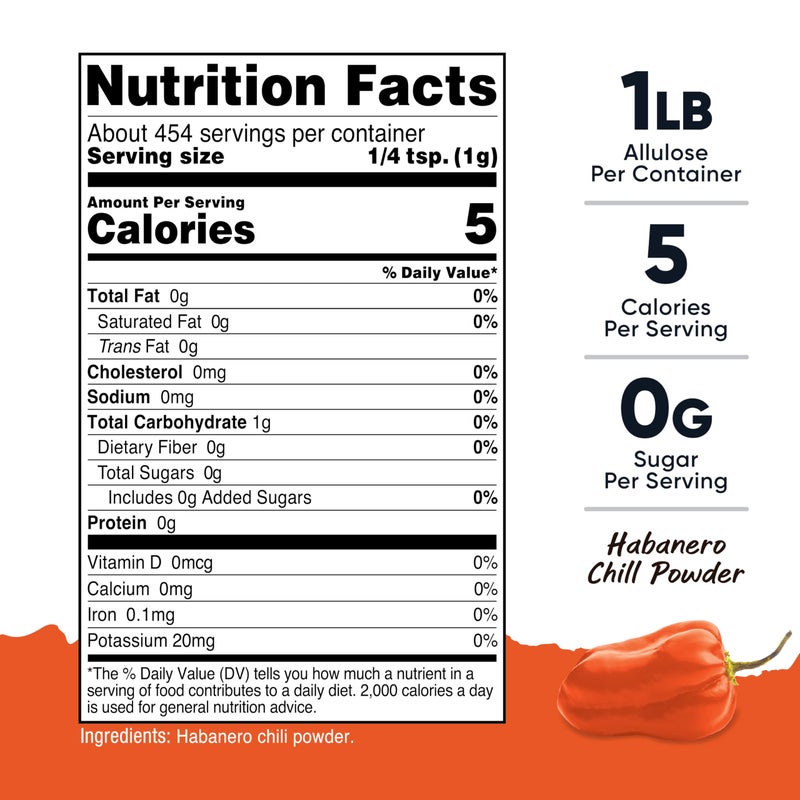 Nutricost Pantry Habanero Powder (1 Pound Per Bottle) - Pure Powdered Habanero : Great for Spicy Snacks, Cooking, Soups, Salsa, and More! - Image 2