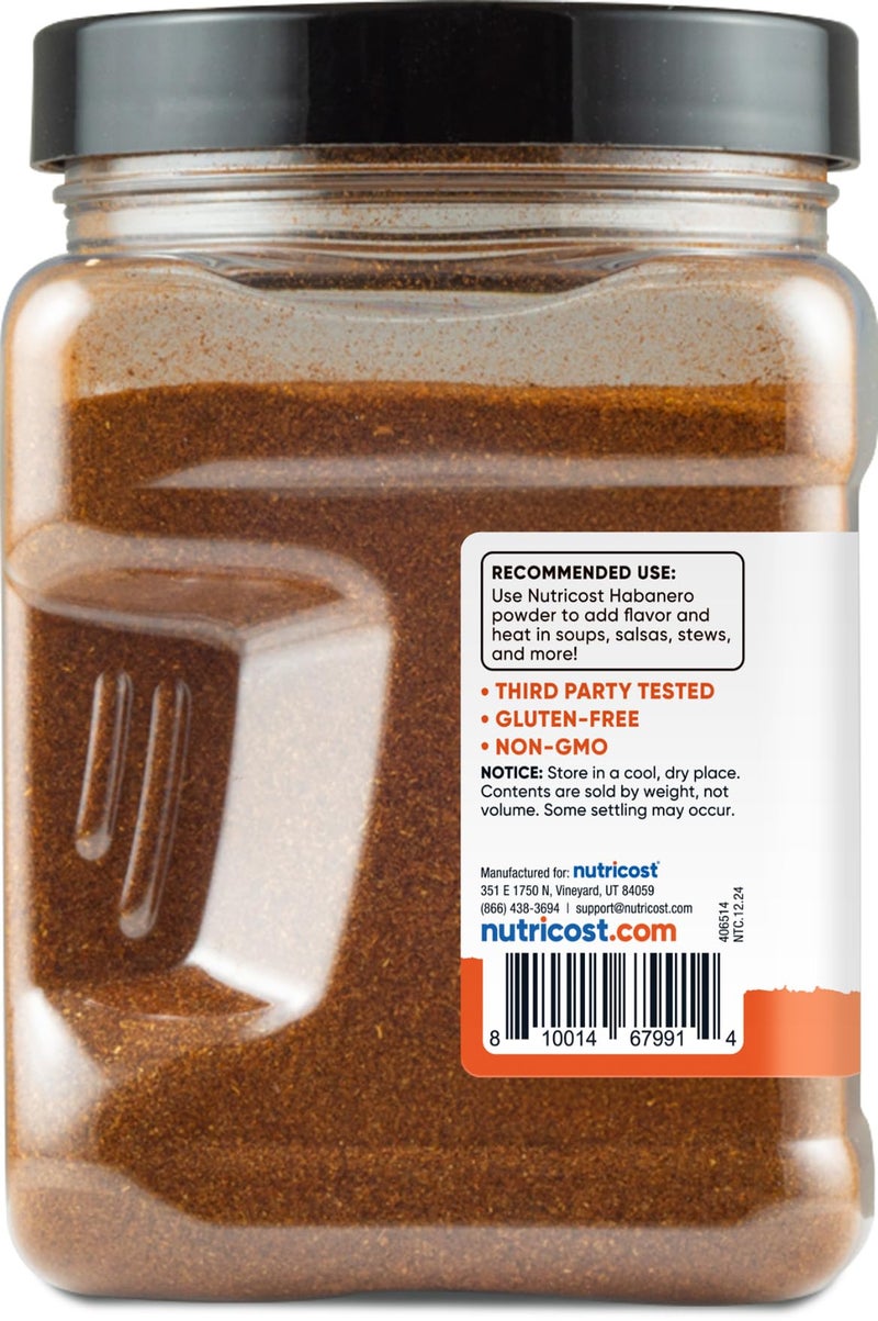 Nutricost Pantry Habanero Powder (1 Pound Per Bottle) - Pure Powdered Habanero : Great for Spicy Snacks, Cooking, Soups, Salsa, and More! - Image 4