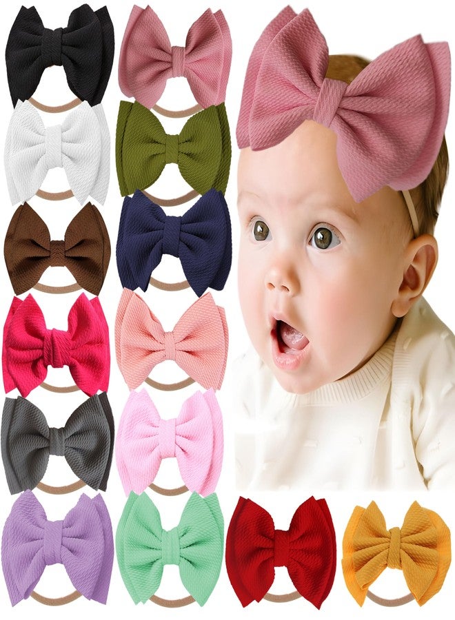 بيمبيكا طوق شعر بيمبيكا على شكل فيونكة للبنات الصغيرات، إكسسوارات شعر للبنات، طوق شعر وردي للبنات - Image 1