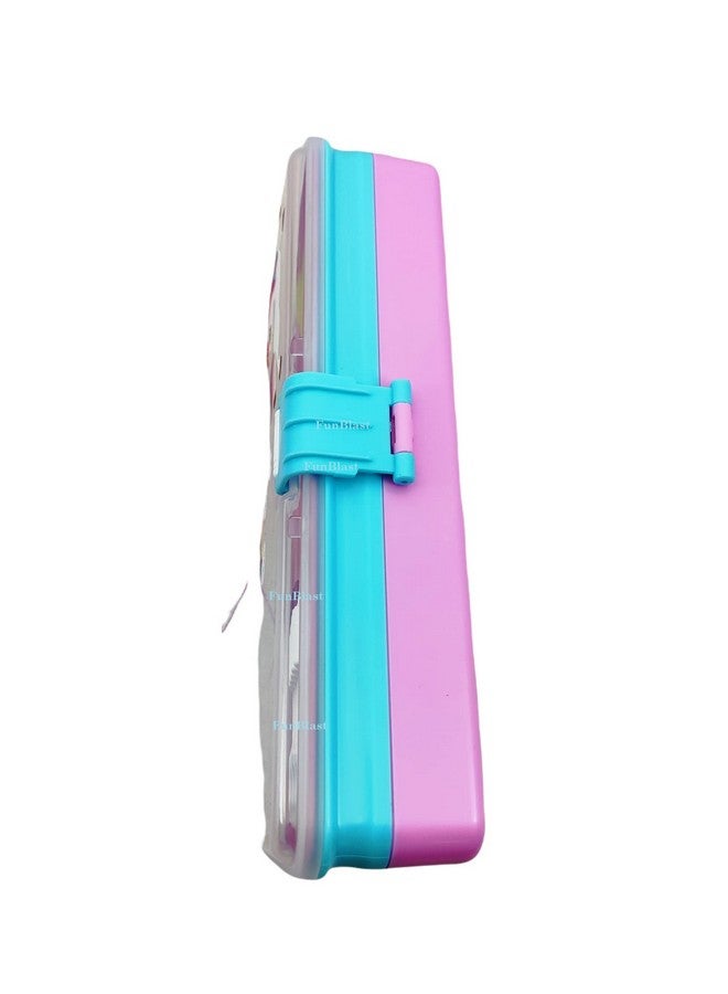 فنبلاست صندوق أقلام معدني من فن بلاست للأطفال - صندوق أقلام يونيكورن للبنات، صندوق أقلام أنيق للبنات، صندوق هندسي، حافظة أقلام ومقلمة متعددة الطبقات، صندوق منظم أدوات مكتبية لأطفال المدارس، متعدد الألوان - Image 5