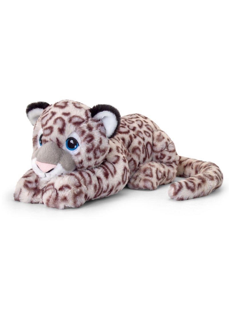Keel Toys Keeleco Leopard Snow 65cm | Soft Toy | Plush Toy | Gift for Kids and Adults - Image 1