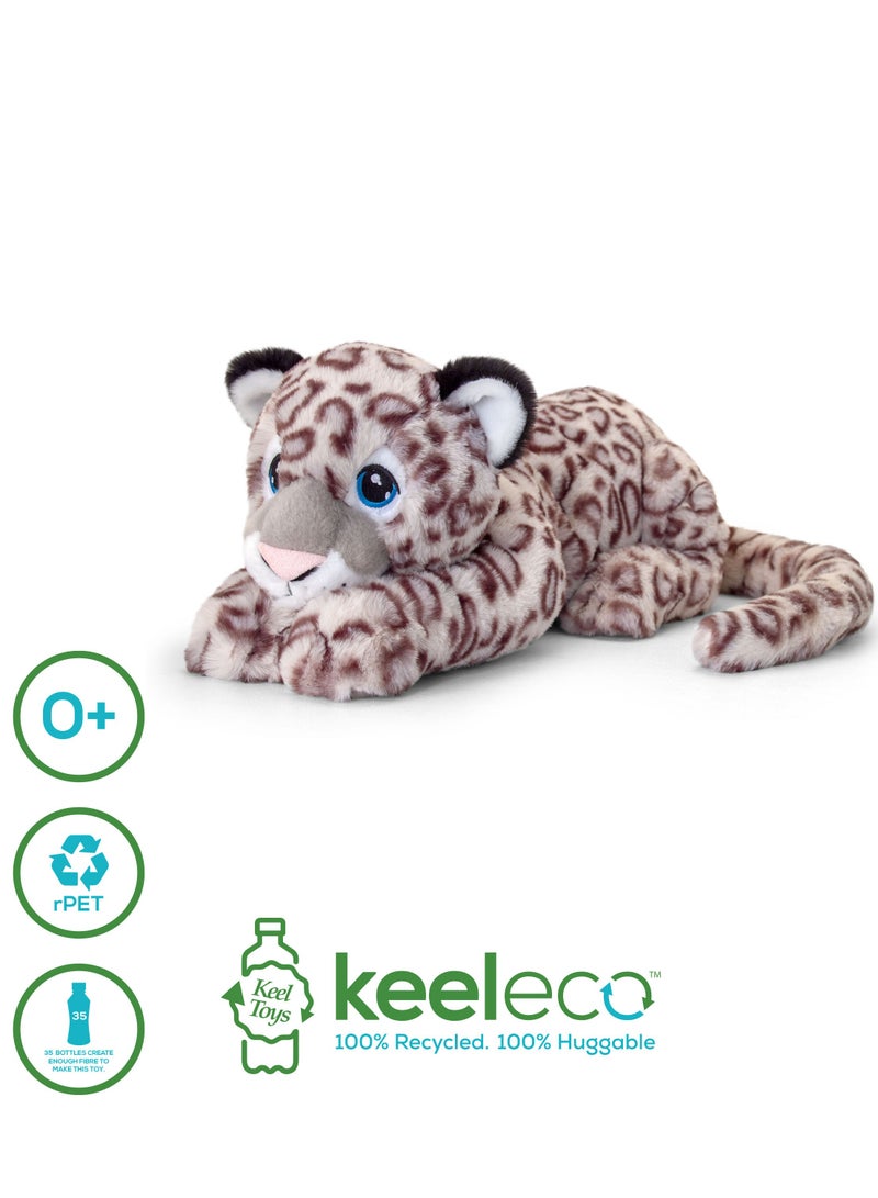 Keel Toys Keeleco Leopard Snow 65cm | Soft Toy | Plush Toy | Gift for Kids and Adults - Image 2