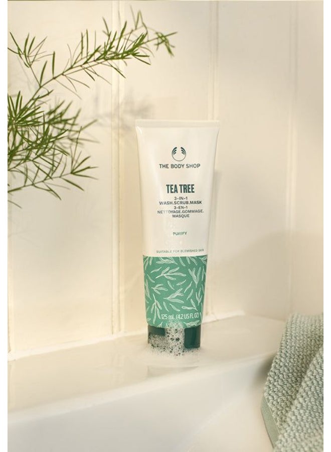Tea Tree 3-in-1 Wash, Scrub & Mask