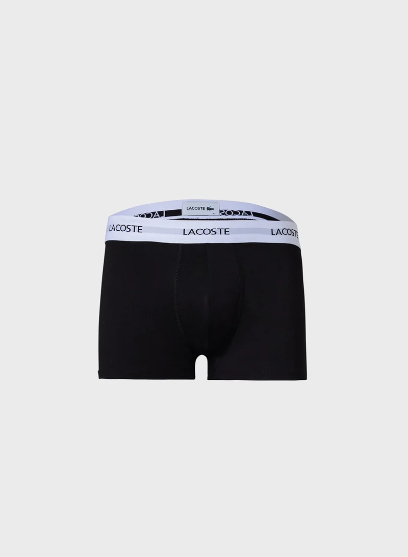 لاكوست 3-Pack Stretch Cotton Trunks