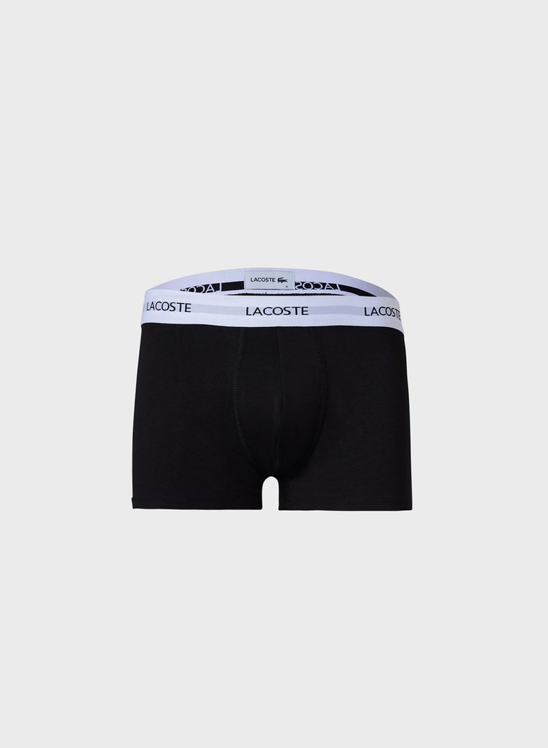 LACOSTE 3-Pack Stretch Cotton Trunks - Image 2