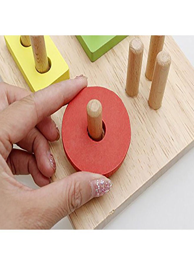 NIBEMINENT Creative Craft Recognition Geometric Shape Sorter Educational Learning Toy For Kids - Image 5