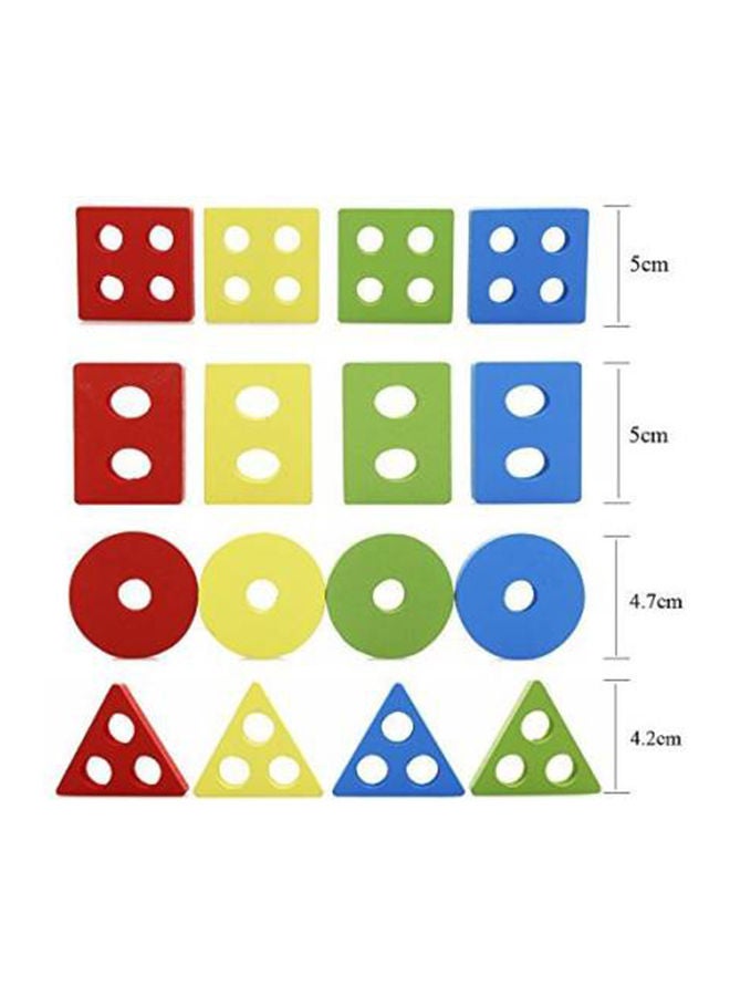 NIBEMINENT Creative Craft Recognition Geometric Shape Sorter Educational Learning Toy For Kids - Image 4