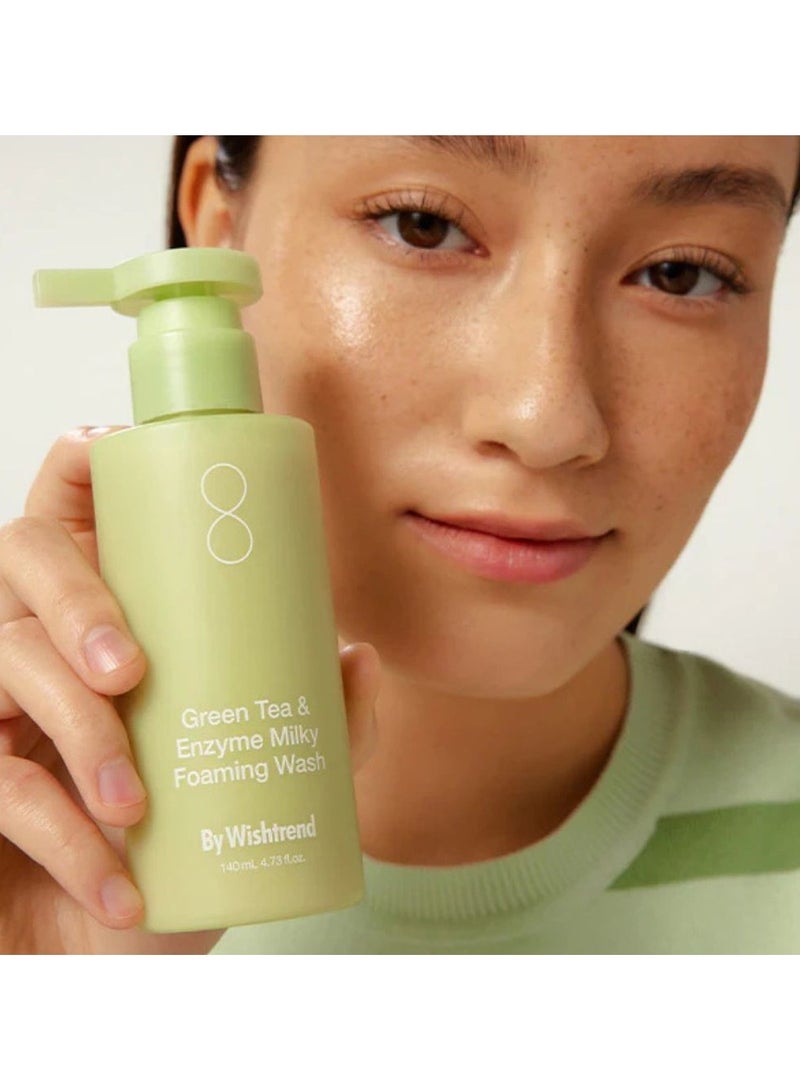 باي ويشترند غسول رغوي حليبي مرطب من ويشترند بالشاي الأخضر والإنزيمات 140 مل - Image 2