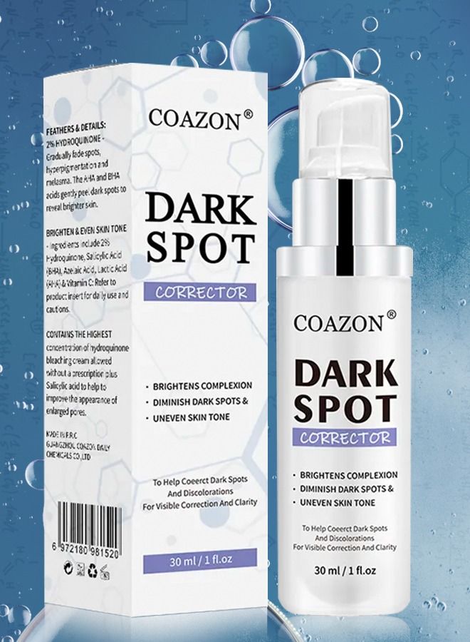 COAZON Dark Spot Corrector for Face Dark Spot Corrector Serum Hyperpigmentation Treatment Advanced and Natural Formula Removes Freckles Sunspots and Melasma Dark Spot Remover 30ml  - Image 2