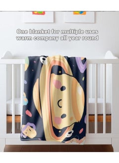 General Baby and children's cartoon flannel thin blanket (warm and comfortable, suitable for sleep, game use) 70cm*100cm - 525  - Image 5