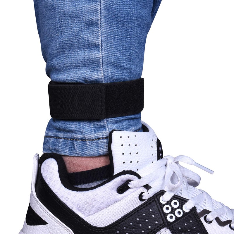 Wisdompro Cowboy Boot Straps, 2 Pcs Elastic Ankle Band Blousing Garter Blousers Lasso Pant Leg Clip for Biking, Fishing - 12 Inch Black - Image 2