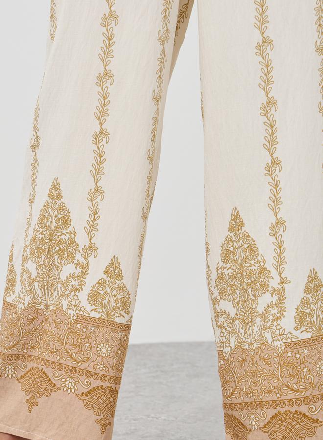 Styli Paisley Printed Wide Leg Pants - Image 3