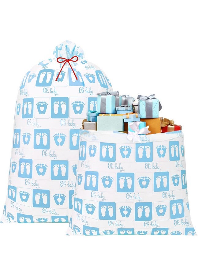 2 Pcs 70 Inches Jumbo Baby Shower Bag Large Baby Footprint Gift Bags Oversized Plastic Gift Bags Extra Large Present Bags With Ropes For Birthday Party Baby Shower Favors (Blue Boy Feet) - pzsku/Z868E15FA0B367E42C732Z/45/_/1724415908/c2df2792-6c0b-4fde-ba64-2baec98d1715