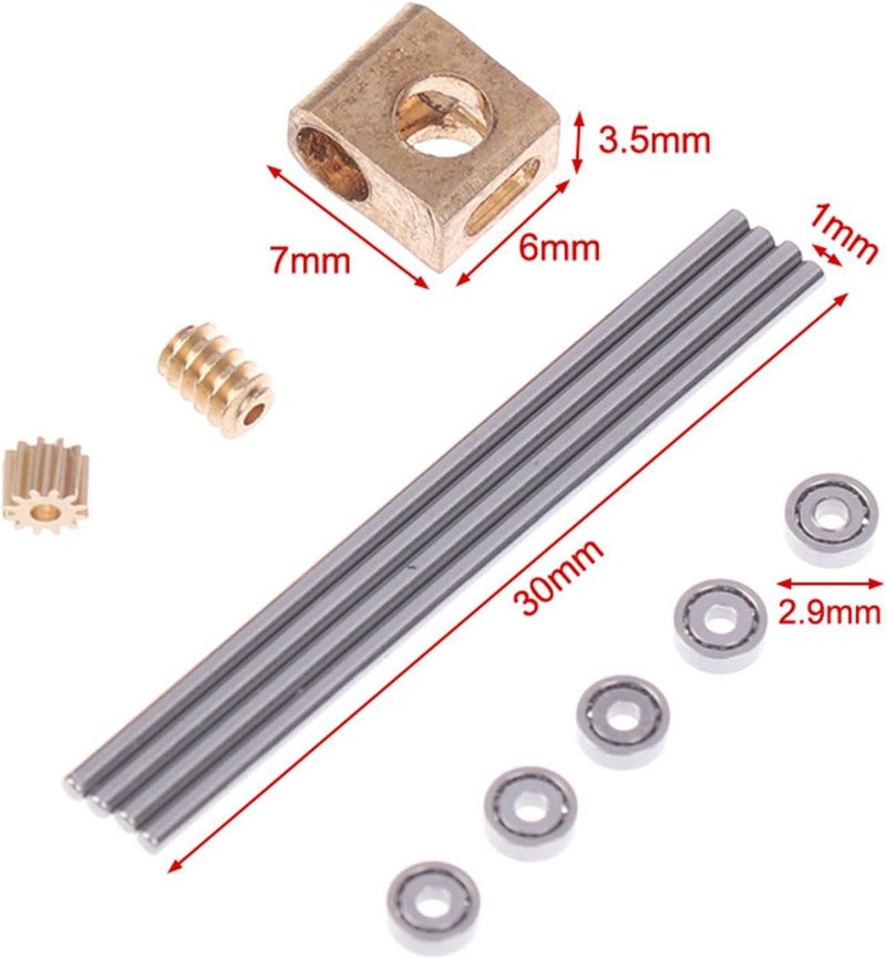 Worm Gear Accurate Metal Degree Transmission Box Compact Lightweight Sturdy 12 Times Reduction Mechanism Gearbox Parts Suitable for, Style B - Image 5