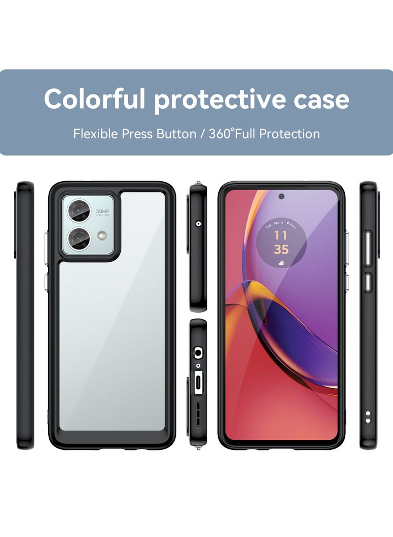 يوارب كينج حالة هاتف حماية ضد الصدمات لموتورولا موتو G84 5G أسود - Image 2