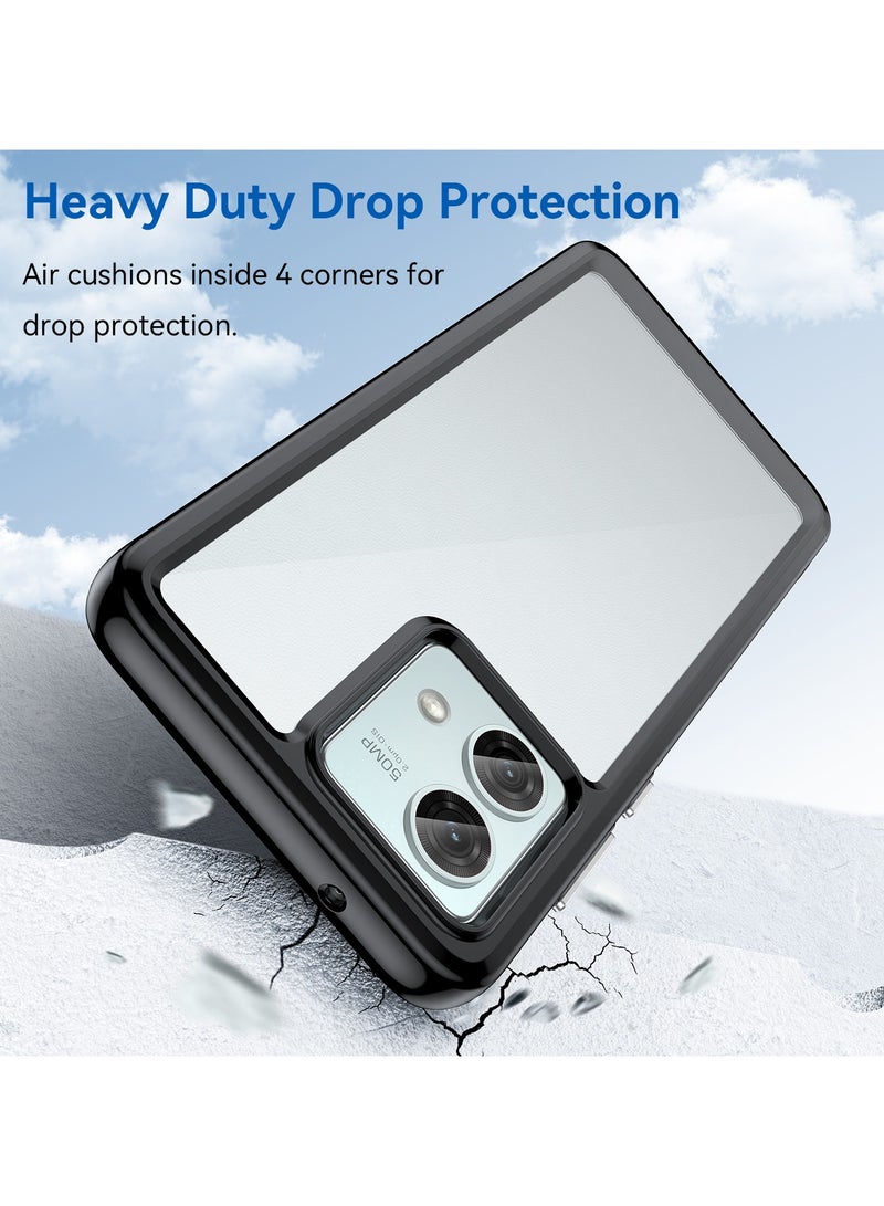 يوارب كينج حالة هاتف حماية ضد الصدمات لموتورولا موتو G84 5G أسود - Image 3