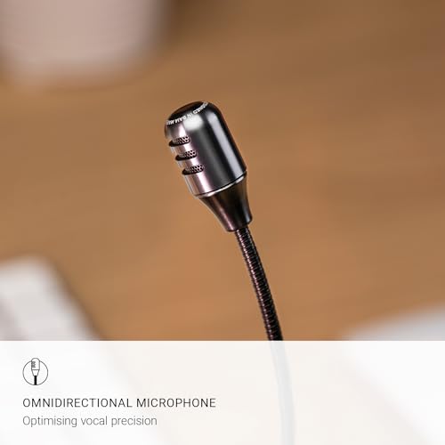 MEZE AUDIO ميزي أوديو | ميكروفون بوم | ميكروفون بوم واضح الصوت متعدد الاتجاهات سهل الاستخدام | للألعاب والعمل عن بُعد | موصل ذكر 3.5 مم إلى مزدوج TS مونو 3.5 مم | طول الكابل 2.50م/8.2 قدم - Image 3