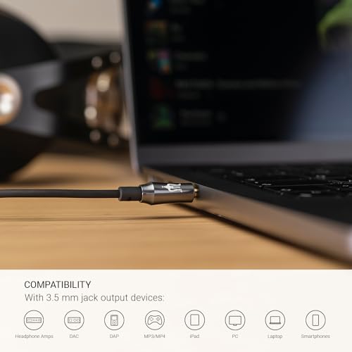 MEZE AUDIO ميزي أوديو | ميكروفون بوم | ميكروفون بوم واضح الصوت متعدد الاتجاهات سهل الاستخدام | للألعاب والعمل عن بُعد | موصل ذكر 3.5 مم إلى مزدوج TS مونو 3.5 مم | طول الكابل 2.50م/8.2 قدم - Image 5