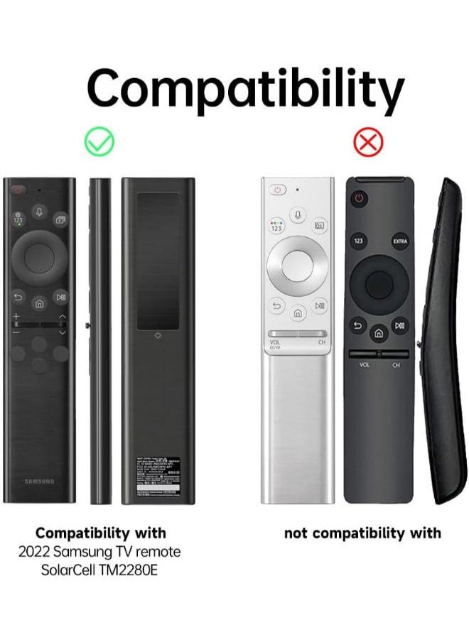 Sikai - Silicone Samsung Remote Cover Compatible with 2022 Samsung SolarCell TV Remote TM2280E,TM2240A,BN59-01386,BN68-13841G,BN59-01385A Samsung Smart Remote Case Shockproof Anit-lost With Lanyard(Glow Blue - Image 1