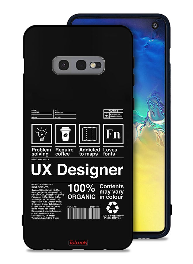 Tolwak Samsung Galaxy S10e Protective Case Cover Ux Designer Sticker - Image 1