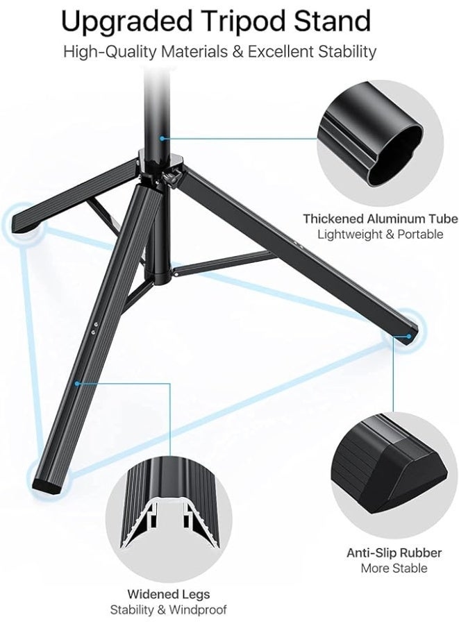 آيفون ثلاثي - 66 " [مستقر وطويل] آيفون ثلاثي الوقوف مع البعيد ، ثلاثي لآيفون متوافق مع آيفون 16 15 برو ماكس 14 13 زائد ، سامسونج S22 / الكاميرا / GoPro / تسجيل الفيديو - Image 2