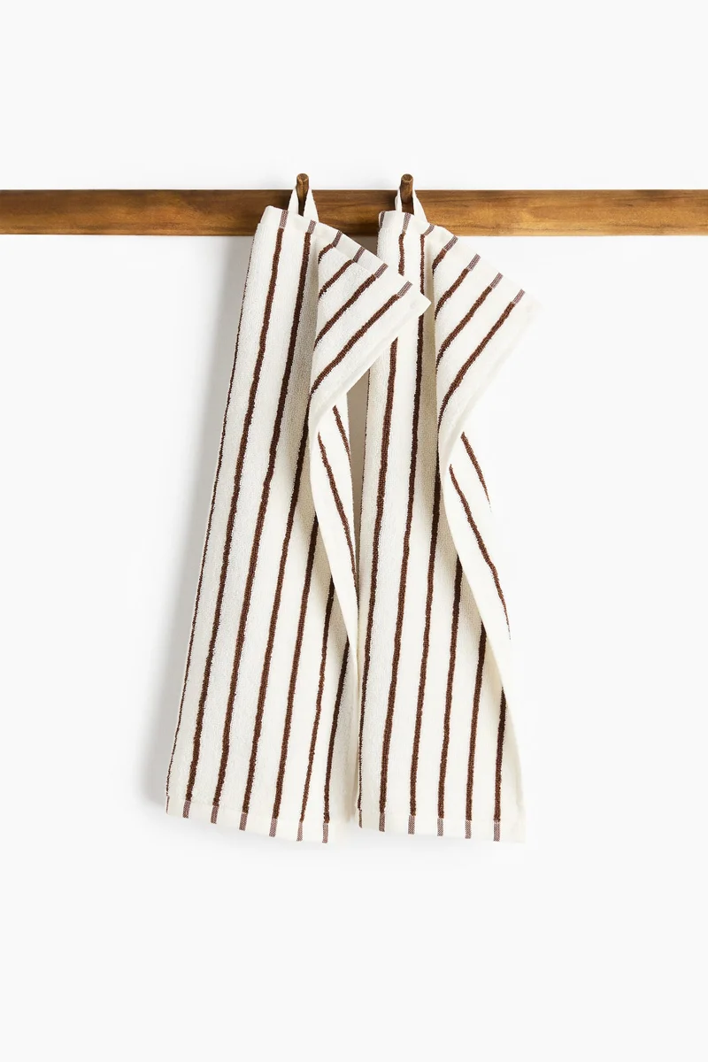 H&M 2-pack cotton terry guest towels