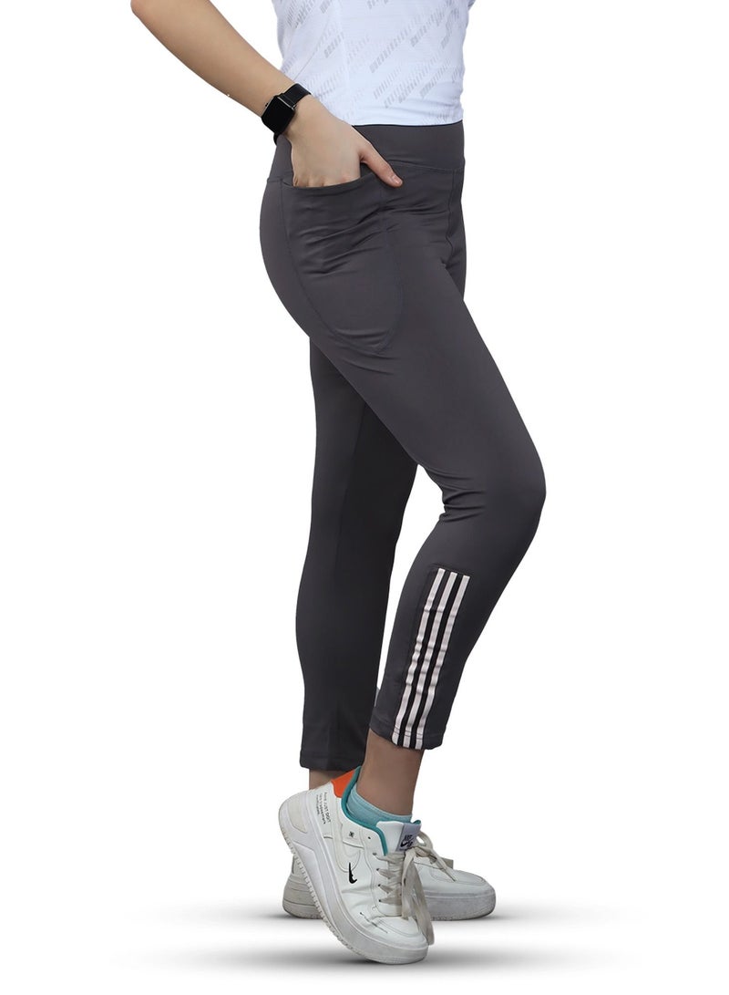 FLUSH Flush Womens Yoga Pants with Pockets High Waisted 4 Ways Stretch Sports Workout Running Yoga Athletic Leggings  - Image 3