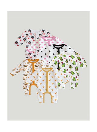 LUAY 100% Cotton Full Sleeves Printed Baby Romper,Bodysuit Jumpsuit for Baby Girls & Baby Boy (Pack of 6) - pzsku/Z868E8C7BFE03C4D60EE4Z/45/1750400628/1da3cc6a-fa4d-4ee5-a2ce-a8edde99a6b3