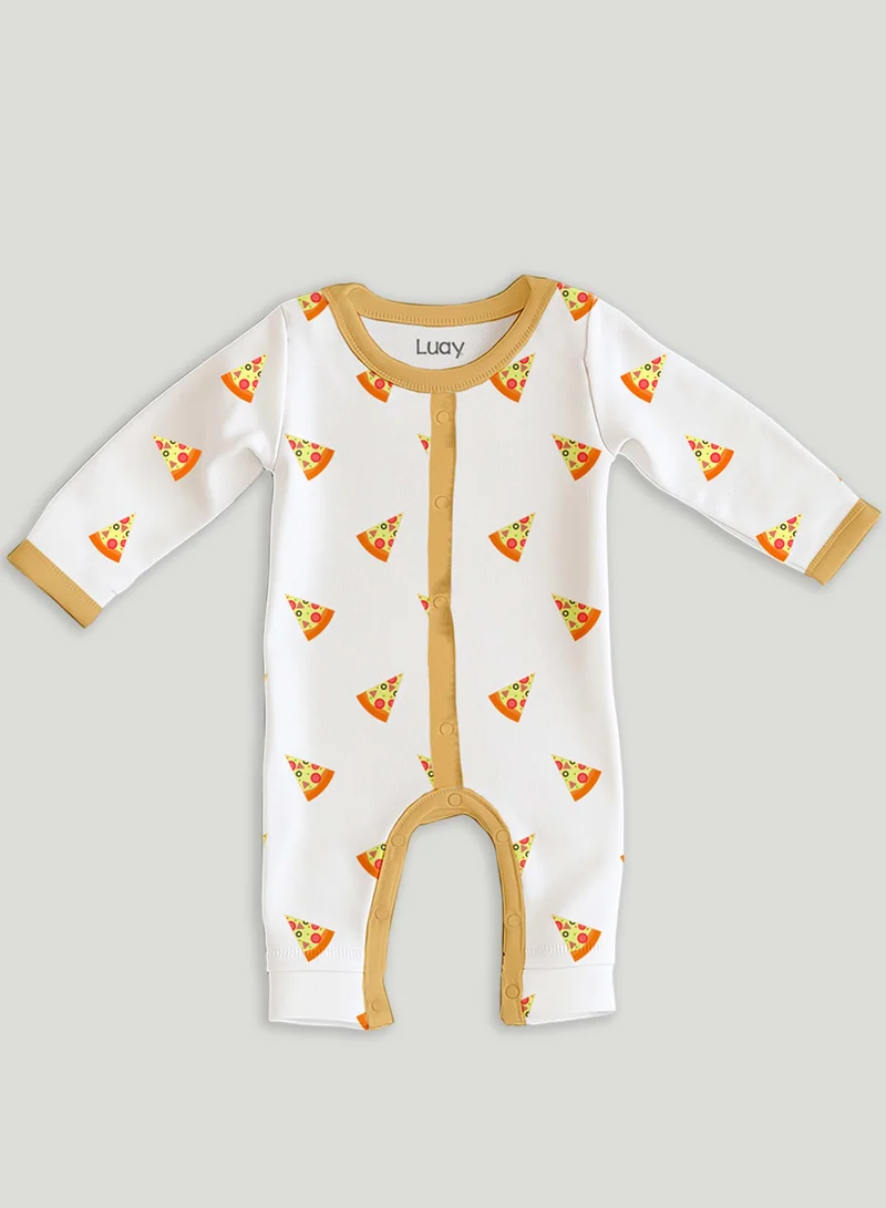 Luay  LUAY 100% Cotton Full Sleeves Printed Baby Romper, Bodysuit Jumpsuit for Baby Girls & Baby Boy (Pack of 6)  | Best Price UAE