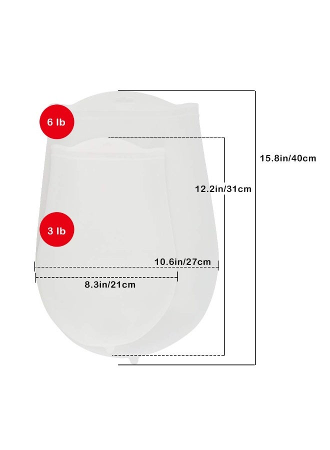 HuiYouHui Kneading Bag, Silicone Kneading Dough Bag,Food Grade Material,Versatile Dough Mixer for Bread, Pastry, Pizza & Tortilla,Flour-mixing Bag Preservation Bag,Cooking Tool - Image 4